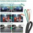 Backup Front Side View Camera 170   Wide Angle AHD 720P Reverse Rear Cam With 4 Infrared Lights For Car SUV RV Trailer black