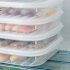 Bacon Keeper For Refrigerator Deli Meat Food Storage Containers With Airtight Lid Cold Cuts Cheese Saver Christmas Cookie Holder For Fridge Dishwasher Safe Tran