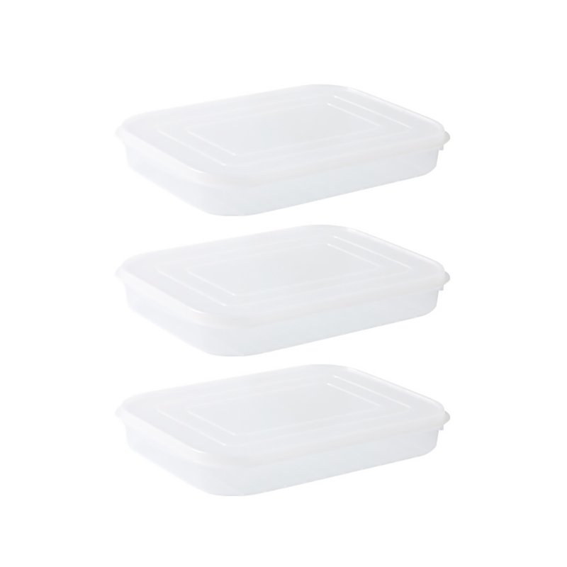Bacon Keeper For Refrigerator Deli Meat Food Storage Containers With Airtight Lid Cold Cuts Cheese Saver Christmas Cookie Holder For Fridge Dishwasher Safe Transparent color (3 pieces)