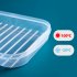 Bacon Keeper For Refrigerator Deli Meat Food Storage Containers With Airtight Lid Cold Cuts Cheese Saver Christmas Cookie Holder For Fridge Dishwasher Safe Tran