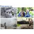 Bag Rain Cover 35 70L Protable Waterproof Anti tear Dustproof Anti UV Backpack Cover for Camping Hiking Lake Blue 45 liters  M 