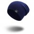 Baggy Beanies Winter Cap Outdoor Bonnet Skiing Hat Soft Knitted Hat for Man and Woman black