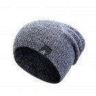 Baggy <span style='color:#F7840C'>Beanies</span> Winter Cap Outdoor Bonnet Skiing <span style='color:#F7840C'>Hat</span> Soft Knitted <span style='color:#F7840C'>Hat</span> for Man and Woman black