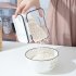 Baking Storage Set With Hinge Lids Measurement Markers Clear Baking Containers Airtight Flip Over Kitchen Storage Box For Pantry Kitchen Dry Food 1300ml medium 