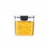 Baking Storage Set With Hinge Lids Measurement Markers Clear Baking Containers Airtight Flip Over Kitchen Storage Box For Pantry Kitchen Dry Food 1300ml medium 