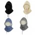 Balaclava Ski Mask Windproof Thermal Winter Oriel Velvet Scarf Mask For Cold Weather Cycling Women Men grey