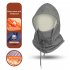 Balaclava Ski Mask Windproof Thermal Winter Oriel Velvet Scarf Mask For Cold Weather Cycling Women Men grey