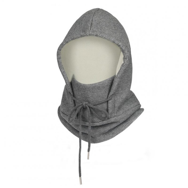 Balaclava Ski Mask Windproof Thermal Winter Oriel Velvet Scarf Mask For Cold Weather Cycling Women Men grey