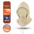 Balaclava Ski Mask Windproof Thermal Winter Oriel Velvet Scarf Mask For Cold Weather Cycling Women Men Off white