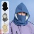 Balaclava Ski Mask Windproof Thermal Winter Oriel Velvet Scarf Mask For Cold Weather Cycling Women Men indigo