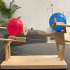 Balloon Bamboo Man Battle Wooden Bots Battle Game Interactive Toys For 2 Players Handmade Wooden Fencing Puppets Gifts Party Supplies For Boys Girls Gifts Ballo
