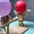 Balloon Bamboo Man Battle Wooden Bots Battle Game Interactive Toys For 2 Players Handmade Wooden Fencing Puppets Gifts Party Supplies For Boys Girls Gifts Ballo