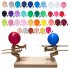 Balloon Bamboo Man Battle Wooden Bots Battle Game Interactive Toys For 2 Players Handmade Wooden Fencing Puppets Gifts Party Supplies For Boys Girls Gifts woode