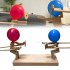 Balloon Bamboo Man Battle Wooden Bots Battle Game Interactive Toys For 2 Players Handmade Wooden Fencing Puppets Gifts Party Supplies For Boys Girls Gifts woode