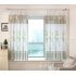 Bamboo Printing Window Curtain Half Shading Tulle for Bedroom Living Room Balcony Decor As shown 1m wide   2 7m high