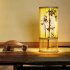 Bamboo Table Lamp Handmade Bamboo Woven Bedside Lamp With Bulb And Plug Retro Chinese Style Desktop Night Light For Living Room Bedroom Kids Room Dorm Office De