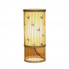 Bamboo Table Lamp Handmade Bamboo Woven Bedside Lamp With Bulb And Plug Retro Chinese Style Desktop Night Light For Living Room Bedroom Kids Room Dorm Office Decor US Plug