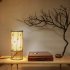 Bamboo Table Lamp Handmade Bamboo Woven Bedside Lamp With Bulb And Plug Retro Chinese Style Desktop Night Light For Living Room Bedroom Kids Room Dorm Office De