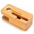 Bamboo Wood Dock for iPhone and Apple Watch has cut out groves for a perfect fit and to hide all the unsightly charging leads and will keep them clean and safe