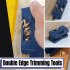 Banding Trimmer Banding Cutter Anti Slip Wood Manual Banding Machine Tail Trimming Woodworking Tool For Flexible Melamine Paper Veneer Plastic Single manual tri