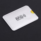 Bank ID Card Anti degaussing Card Holder Anti RFID Anti thefting Card Cover  Silver vertical paragraph   with words