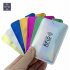 Bank ID Card Anti degaussing Card Holder Anti RFID Anti thefting Card Cover  Silver vertical paragraph   with words