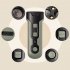 Bark Deterrent Device Rechargeable Smart Barking Stopper Anti Bark Training Device Ultrasonic Automatic Army Green