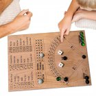 Baseball Dice Board Game Wooden Board Game With Dice Marbles Gifts For Family Party Holiday Gatherings Baseball board game