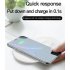 Baseus 2 in 1 Wireless Charger Pad for Apple Watch 4 3 2 1 Fast Wireless Charging for iPhone 8 Xs Max Samsung S9 black