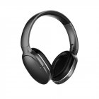 Original BASEUS D02 Bluetooth V5.0 <span style='color:#F7840C'>Headphone</span> Black