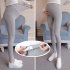 Basic Solid Color Abdomen Support Leggings Trousers for Pregnant Woman  Dark gray 2XL