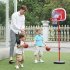 Basketball Stand Outdoor Indoor Sports Height Adjustable Basketball Stand System Hoop Backboard Net Kit for Children B