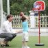 Basketball Stand Outdoor Indoor Sports Height Adjustable Basketball Stand System Hoop Backboard Net Kit for Children A