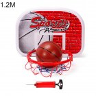 Basketball Stand Outdoor Indoor Sports Height Adjustable Basketball Stand System Hoop Backboard Net Kit for Children A