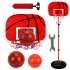 Basketball Stands Height Adjustable Kids Basketball Goal Hoop Set As shown