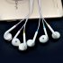 Bass Earphone with Microphone Wired for iphone Andriod Phone rose Red