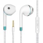 Bass Earphone with Microphone Wired for iphone Andriod Phone blue