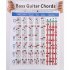 Bass Guitar Chord Practice Chart Music Score Students Learning Fingering Poster Teachers Keyboard Music Lessons Teaching Handy Guide Chart S  21 28cm OPP bag pa