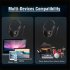 Bass Wired Gaming Headset 3 5mm Plug Foldable Portable Hifi Headphones Sy808 for Phone Tablet Black