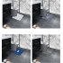 Bath  Rug Toilet Mat U Shaped Soft Water Absorbent Washable Floor Mat 44 50cm Dark gray single cactus