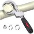 Bathroom Adjustable Wrench 3 Size Chucks Multifunctional Double ended Water Pipe Hand Tools With Box 88752  bathroom wrench 