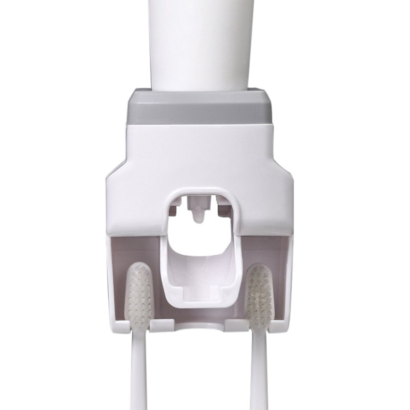 Bathroom Automatic Toothpaste Dispenser Waterproof Lazy Toothpaste Squeezer Toothbrush Holder Bathroom Products grey