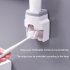 Bathroom Automatic Toothpaste Dispenser Waterproof Lazy Toothpaste Squeezer Toothbrush Holder Bathroom Products white
