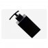 Bathroom Refillable Soap Dispenser 304 Stainless Steel Shower Gel Shampoo Lotion Hand Washing Detergent Bottle square Matte black 358ml H