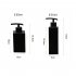 Bathroom Refillable Soap Dispenser 304 Stainless Steel Shower Gel Shampoo Lotion Hand Washing Detergent Bottle square Matte black 358ml H