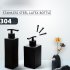 Bathroom Refillable Soap Dispenser 304 Stainless Steel Shower Gel Shampoo Lotion Hand Washing Detergent Bottle square Matte black 358ml H