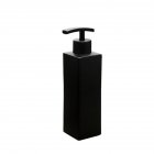 Bathroom Refillable Soap Dispenser 304 Stainless Steel Shower Gel Shampoo Lotion Hand Washing Detergent Bottle square Matte black 325ml+H