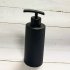 Bathroom Refillable Soap Dispenser 304 Stainless Steel Shower Gel Shampoo Lotion Hand Washing Detergent Bottle square Matte black 358ml H