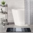 Bathroom Rugs Soft Super Absorbent Anti slip Microfiber Bath Mat Modern Simple Carpet For Tub Shower light gray 45 x 65CM