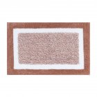 Bathroom Rugs Soft Super Absorbent Anti-slip Microfiber Bath Mat Modern Simple Carpet For Tub Shower coffee color 45 x 65CM